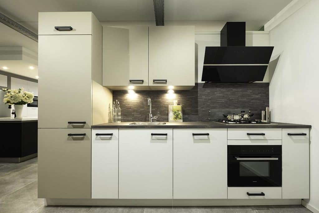 beige witte keuken