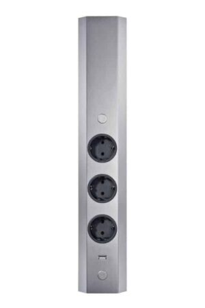 Mira hoek small USB A, roestvrij staal stopcontact