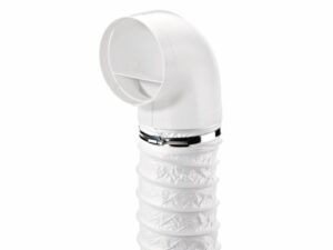 "Compair Flow R-URX 150 mm omkeerstuk 90° – flexibele luchtkanaalbocht voor ventilatie"