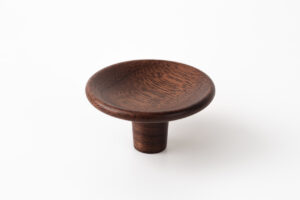 knop disc wood houten meubelknop rond