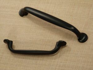 greep matic 96 128 mm zwart wit geborsteld nikkel kastgreep