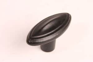 Knop 637 zwart 67x40 mm moderne meubelknop